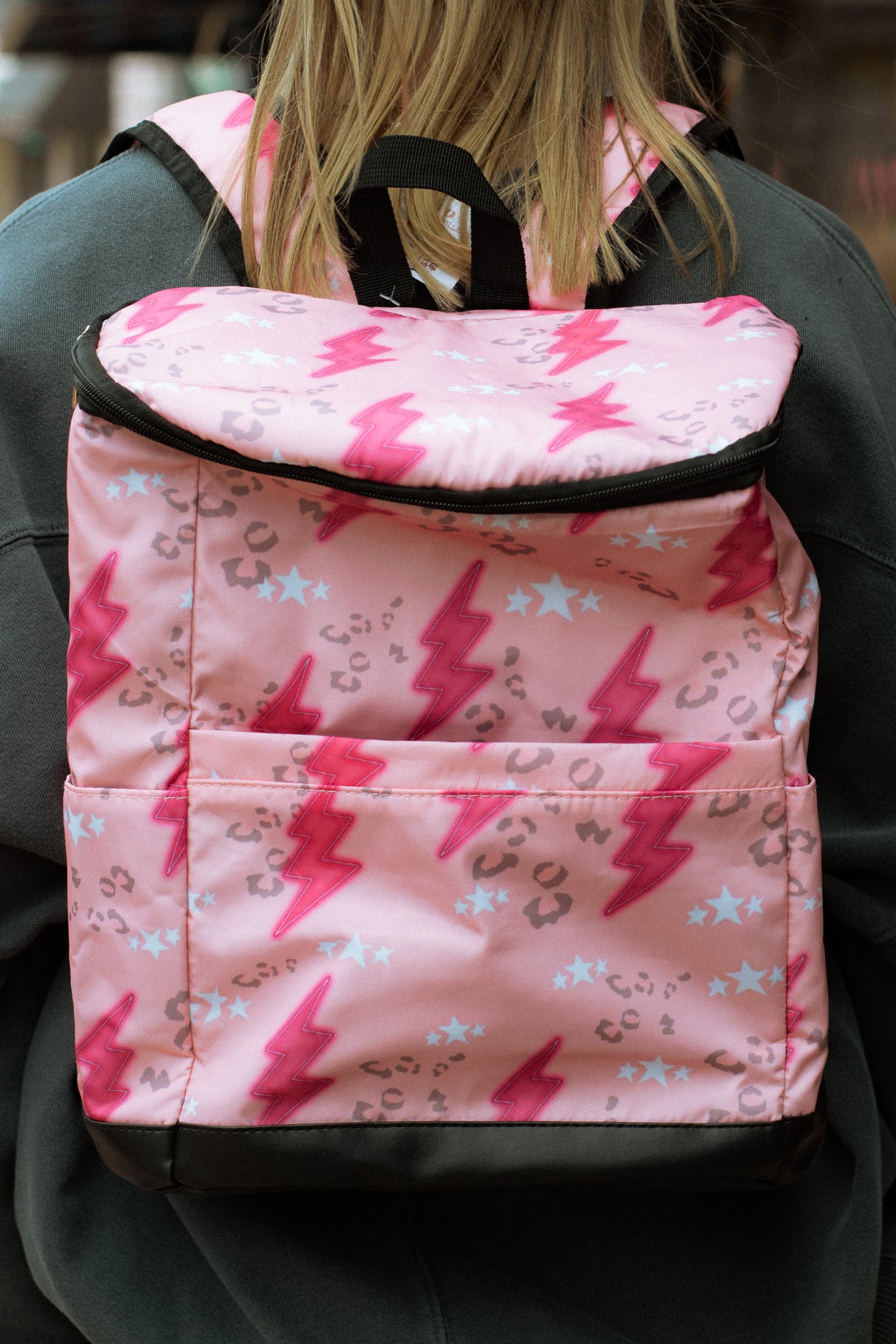 Pink Bolt Backpack Cooler