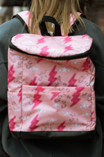 Load image into Gallery viewer, Pink Bolt Backpack Cooler
