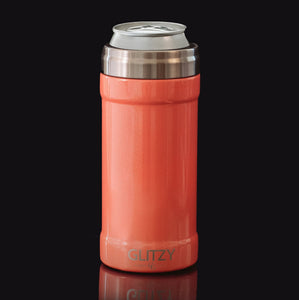 Slim Insulated Can Cooler | Thermos Brand Matte Stainless Steel