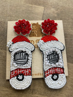 Load image into Gallery viewer, Santa Claw Beaded Earrings
